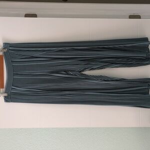 Michael Stars wide leg split tulip style striped pants Size L